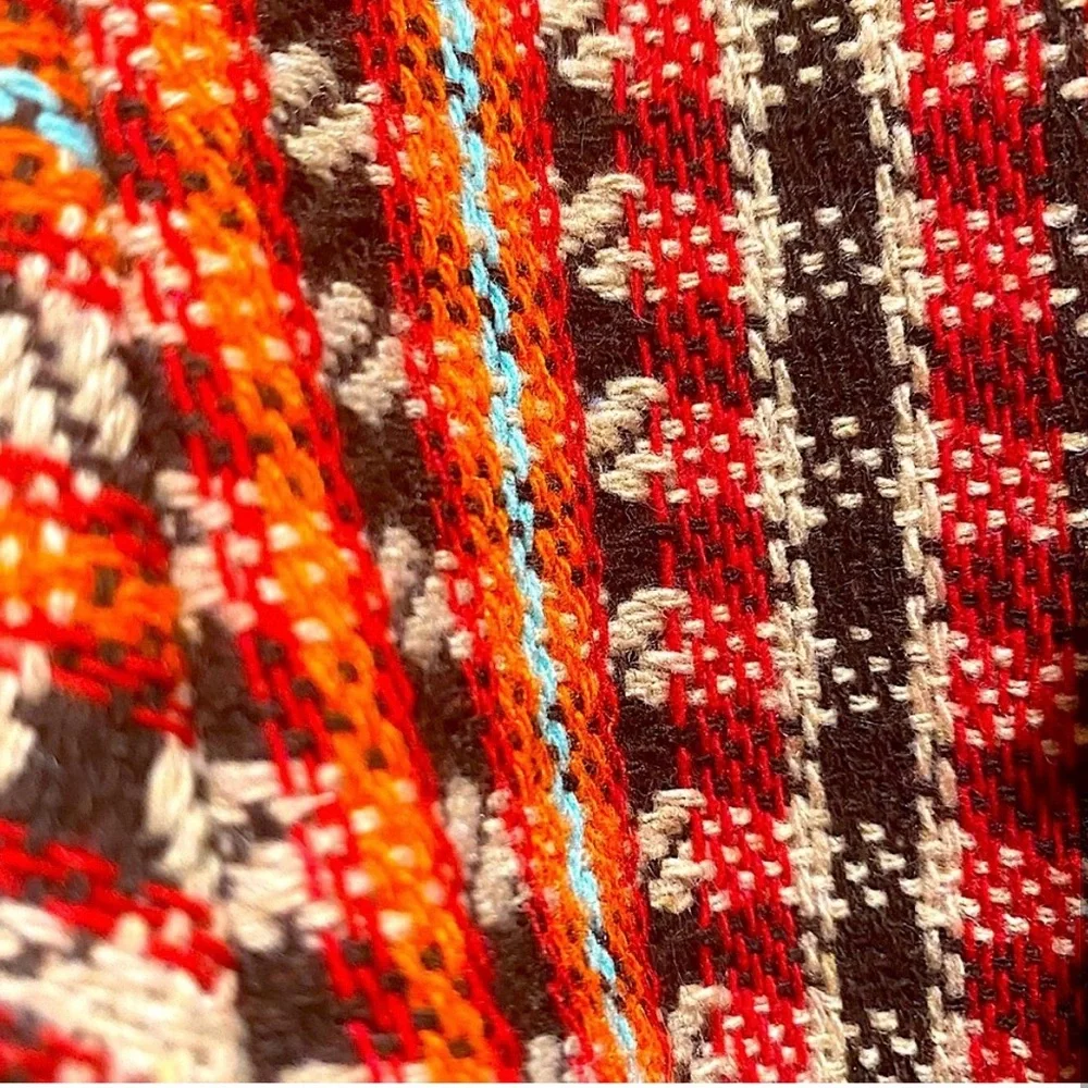 Free People Multicolor Fringe Wrap Coat - Picture 3 of 10